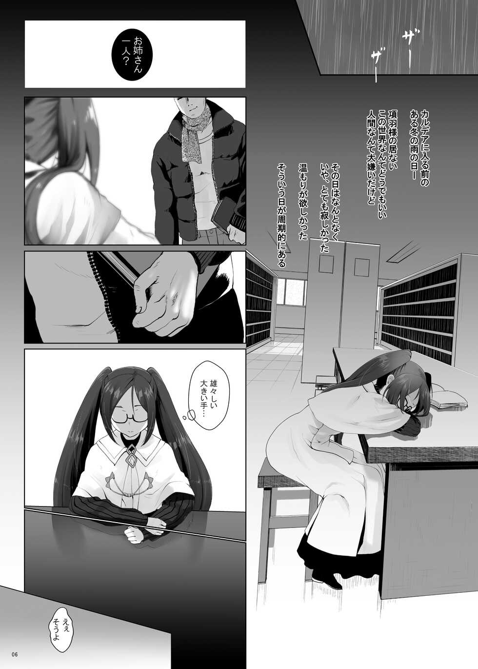 [Kuma-tan Flash! (Kumao Mofumofu)] Konya Sabishii Hinageshi wa (Fate/Grand Order) [Digital] - Page 5