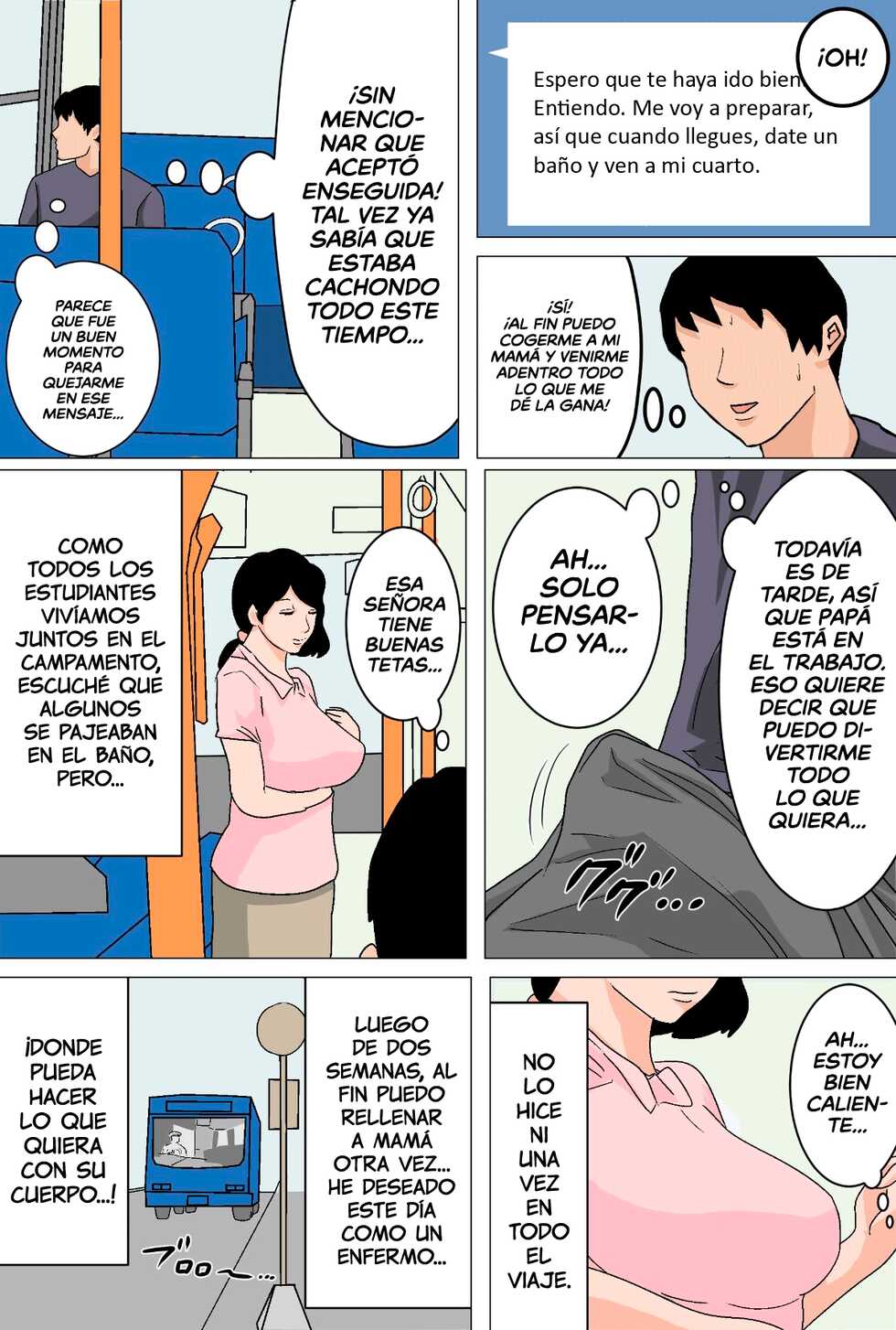 [Natsume Benkei] Mainichi Okaa-san de Seiyoku Shori! Onaho Gawari no Hahaoya ni Tairyou Nakadashi Hen │ ¡¡Aliviando mi apetito sexual con mamá todos los días!! ~Llenar de leche a mamá en lugar de a un juguete~ [Spanish] [K.A. Works] - Page 11