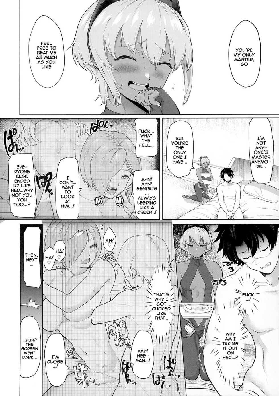 [Time-Leap (Aoiro Ichigou)] Shinrai Shita Kanojo ga Video no Naka de Miseru Itsumo to Chigau Mesu no Kao... | My Trusted Girlfriend Shows Me a New Look in a Video... The Look of a Slut (Fate/Grand Order) [English] {Doujins.com} [Digital] - Page 3