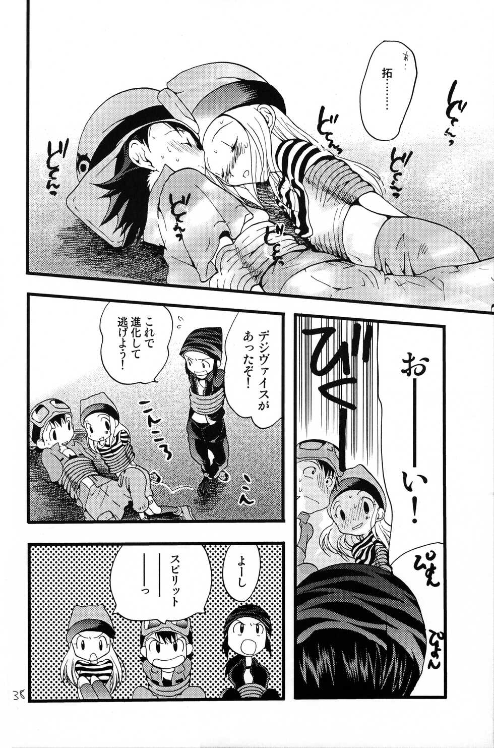 (C62) [Tomato Surprise (Futtsu Misaki)] Your Eyes Only (Digimon Frontier) - Page 37