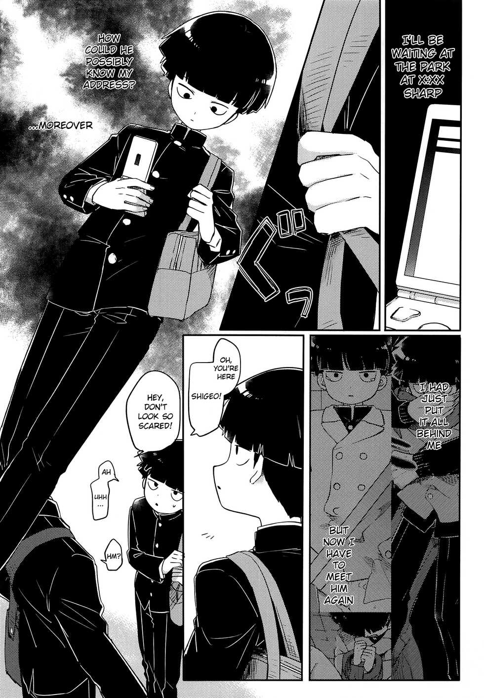 (ONE→HUNDRED 10) [PORYGON137 (Hidari Pory5n)] Kanbashii Kimi ni Tsugu | Following Your Sweet Scent (Mob Psycho 100) [English] {Chin²} - Page 3