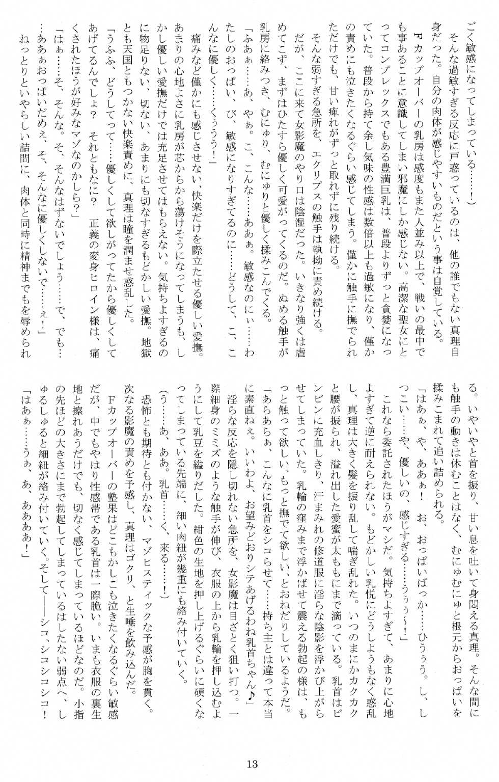 (C77) [Kuroi Miyako (Kuroi Hiroki, Rindou)] Seitenshi Yumiel Ibun - Voracious anecdote - Page 12