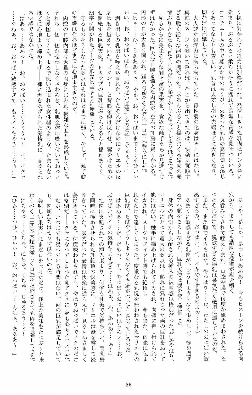 (C77) [Kuroi Miyako (Kuroi Hiroki, Rindou)] Seitenshi Yumiel Ibun - Voracious anecdote - Page 35