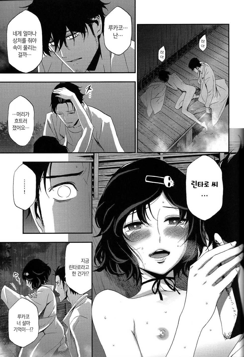 (C81) [Ikujinashi no Fetishist] Shiiseishou no Maria | 사유성창의 마리아 (Steins;Gate) [Korean] [새벽안개] - Page 37