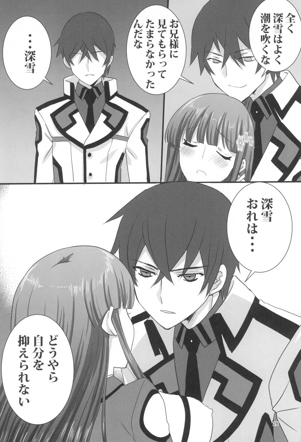 (C99) [Power Gradation (Nanase Aoi)] Onii-sama to Geki Love Sex (Mahouka Koukou no Rettousei) - Page 26