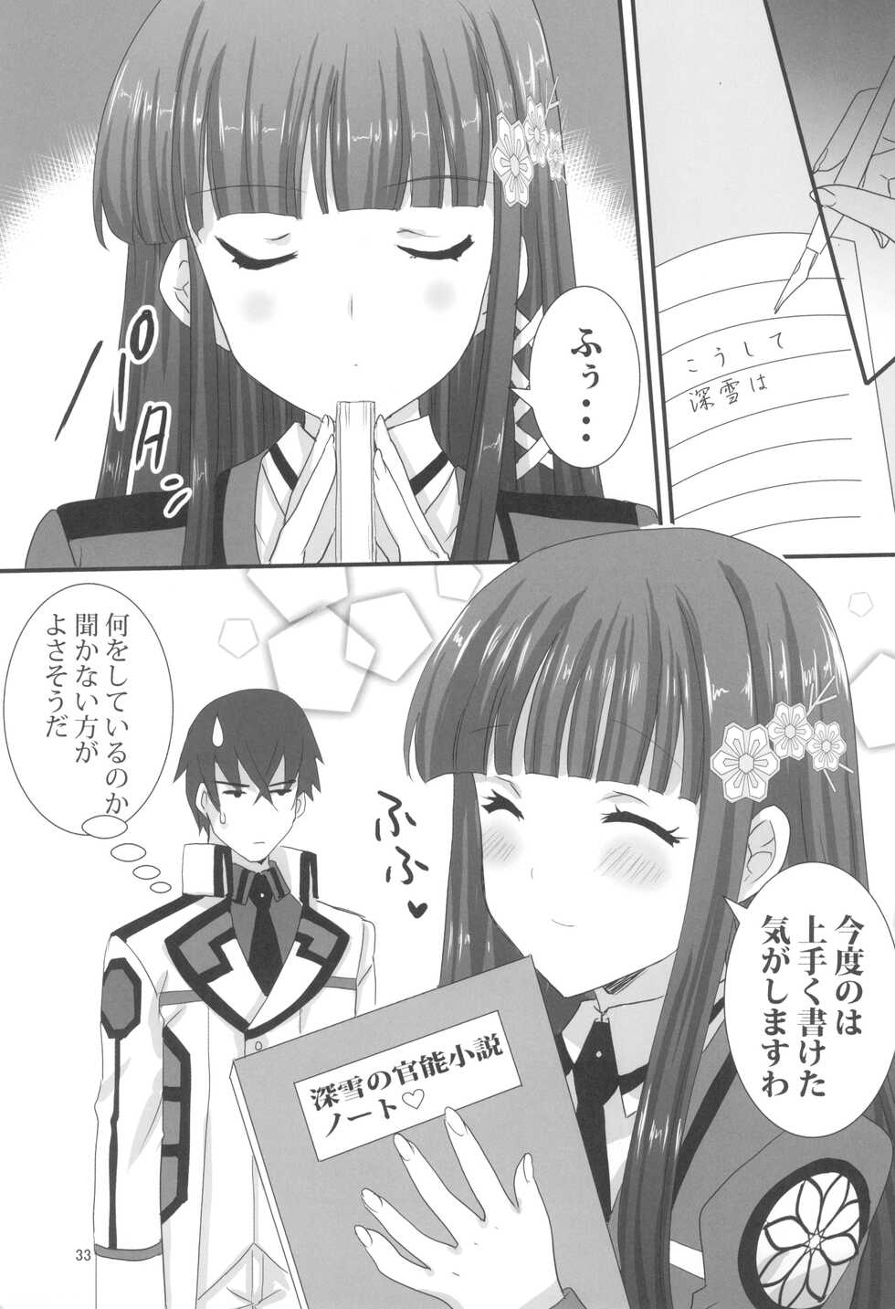 (C99) [Power Gradation (Nanase Aoi)] Onii-sama to Geki Love Sex (Mahouka Koukou no Rettousei) - Page 33