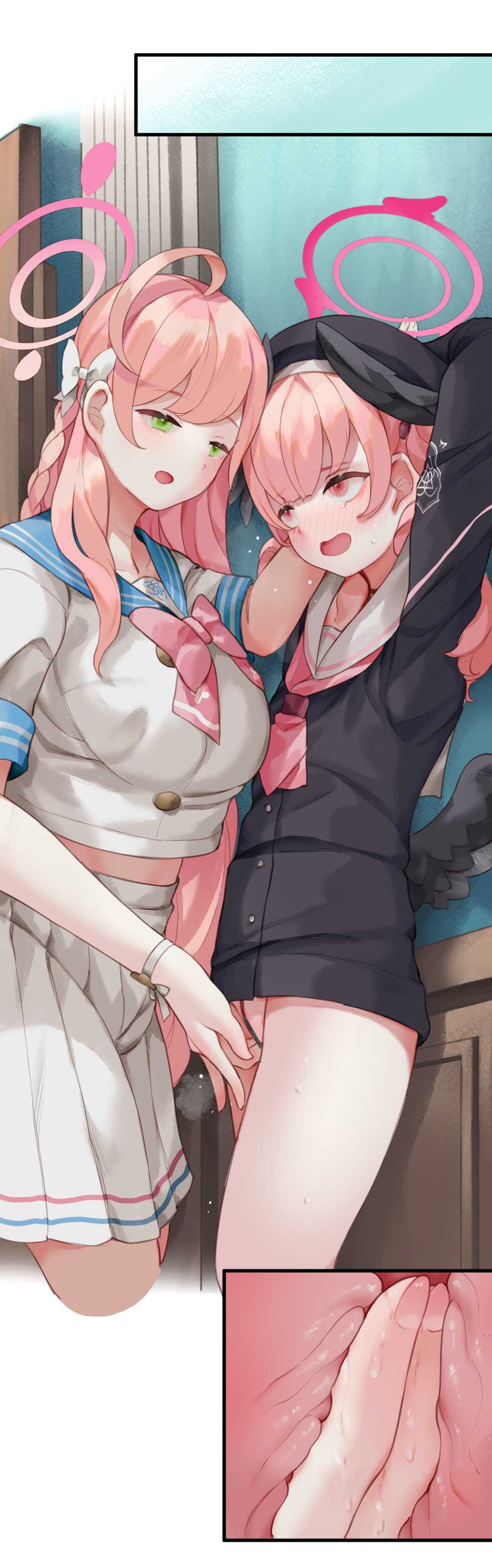 [CAT GARDEN (ねこてゐ)] 春よ花よ～ハナコとコハルがなりゆきで、レズえっちする漫画～ (ブルーアーカイブ) [DL版] - Page 59