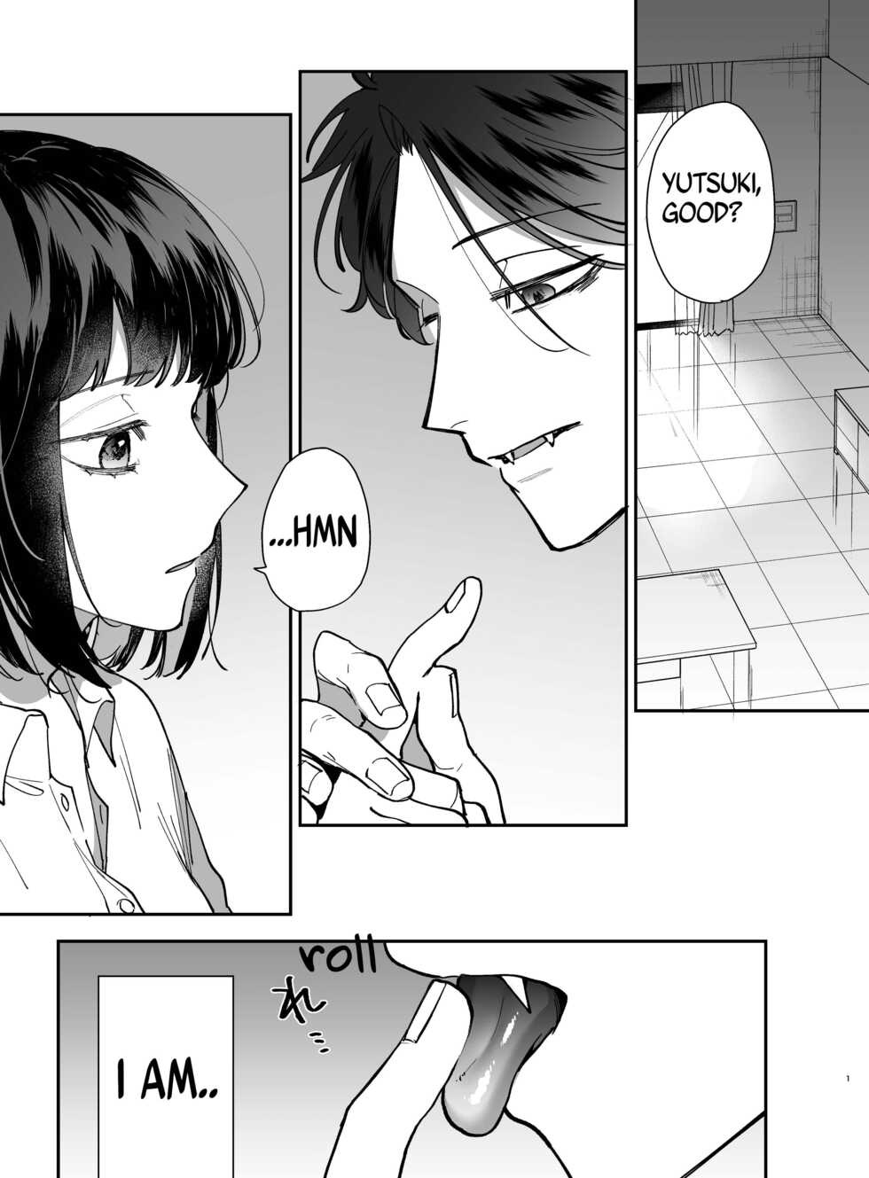 [Umenegi Daimyoujin (Umekoppe)] Sucked Dry By My Vampire Friend | Nekokaburi Kyuuketsuki ni Honenozui made Tabetsuku sareru [English] [Digital] - Page 3