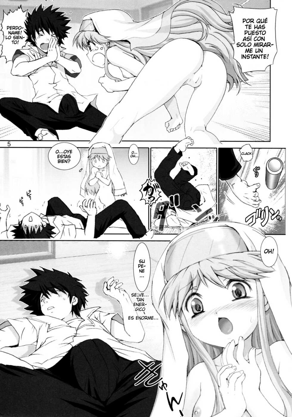(SC41) [Raijinkai (Haruki Genia)] Kanzen Muteki no Kinsho Mokuroku -You Sister Chijoku Yuugi- (Toaru Majutsu no Index) [Spanish] - Page 5