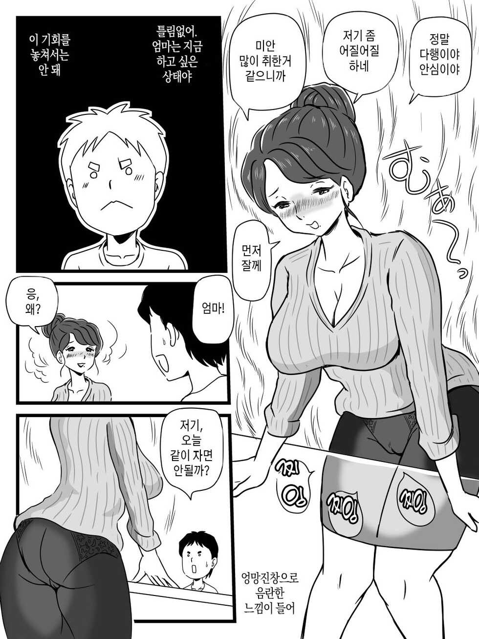[momoziri hustle dou] Beer o Nomu to Inran ni Naru Kaa-san to Yareta Hanashi | 맥주 마시면 음란해지는 엄마와 한 이야기 [Korean] [팀 마스터] - Page 17