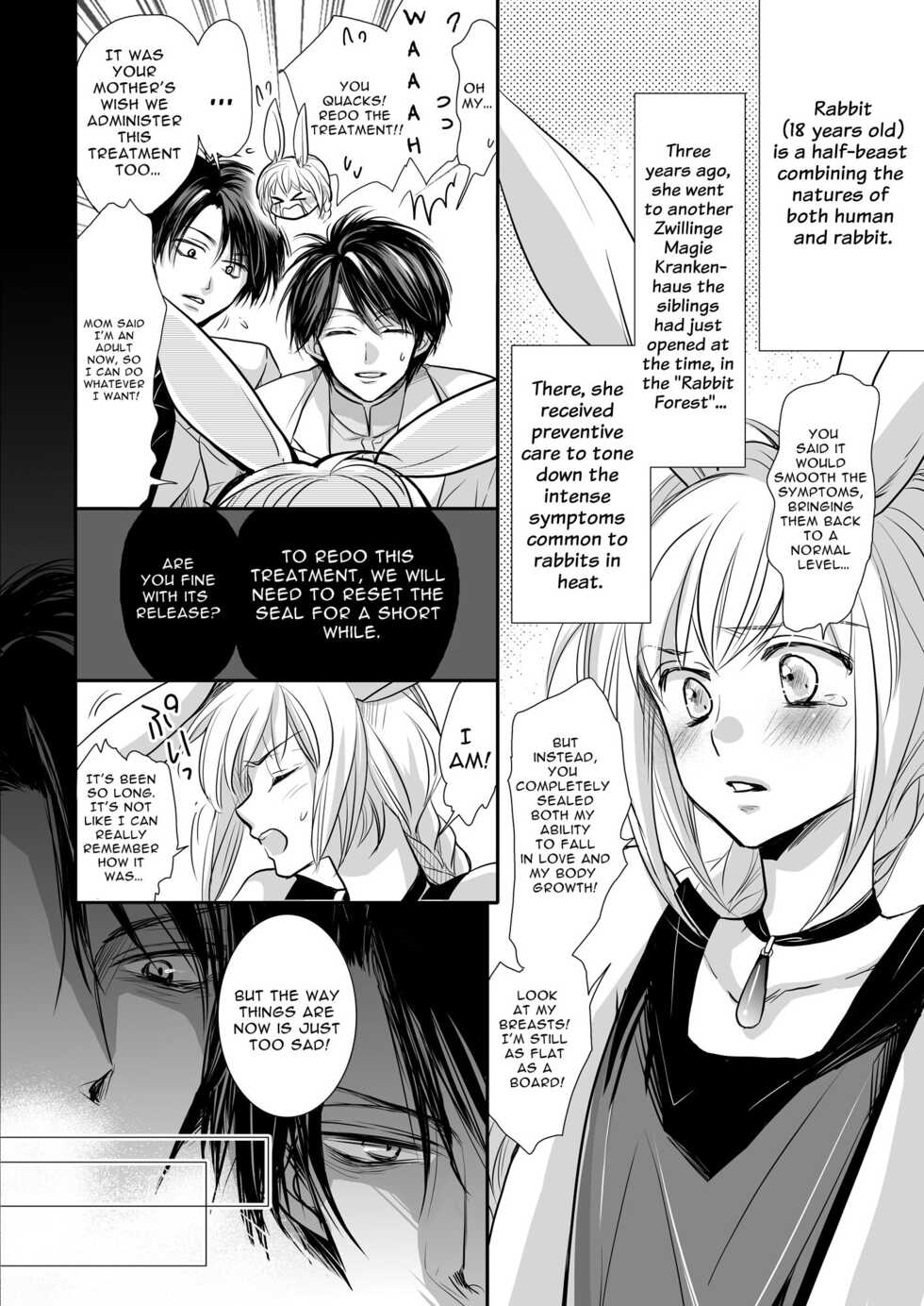 [ayafujii private circle (fujii aya)] Zwilling ~Twin Magic Doctors x Horny Bunny = Cunnilingus Corruption~ [English] - Page 13