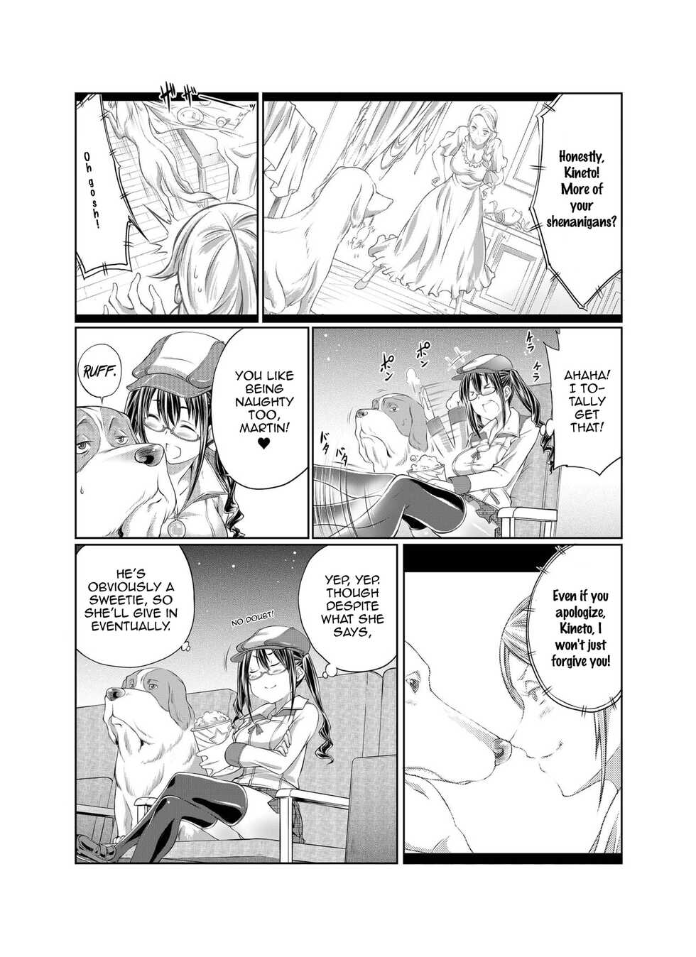 [Tenzen Miyabi] Happy Endo Aiken to Mita Sutekina Eiga | Happy End. A Wonderful Movie with You, My Sweet Dog (Love Love Juukan Girls) [English] [EHCOVE] [Digital]   [English] [EHCOVE] - Page 6