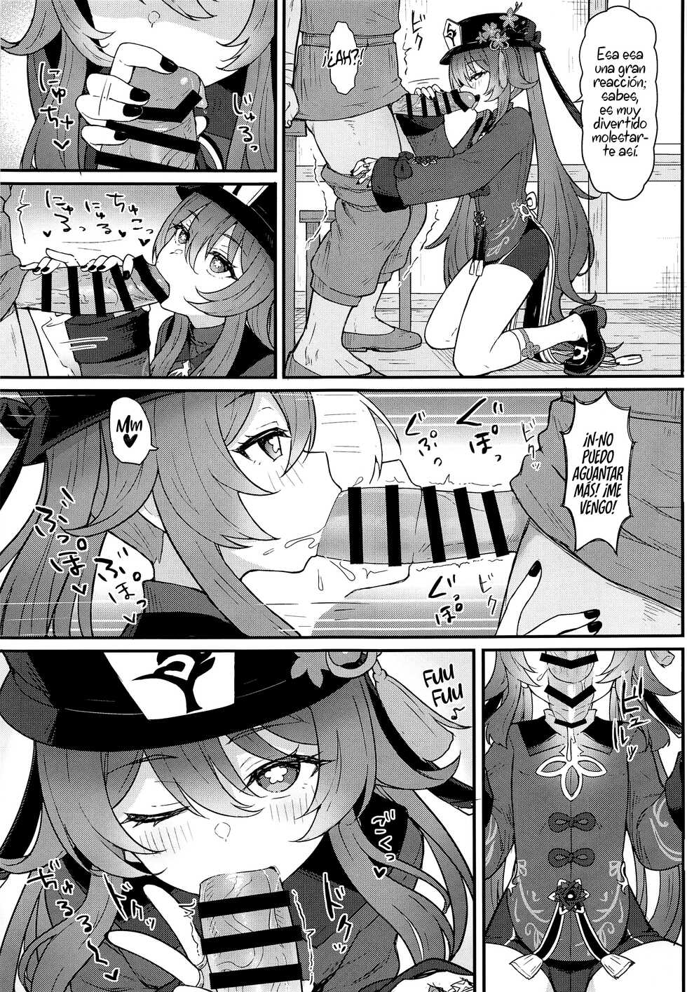 Wasabi Mochi (Momosawa)] Hu Tao-chan ni Ikasete morau Hon | A Book about Passing into the Afterlife with Hu Tao | Un libro Sobre Partir al más allá Con Hu Tao (Genshin Impact) [Spanish] [Rakuen Translations] - Page 6