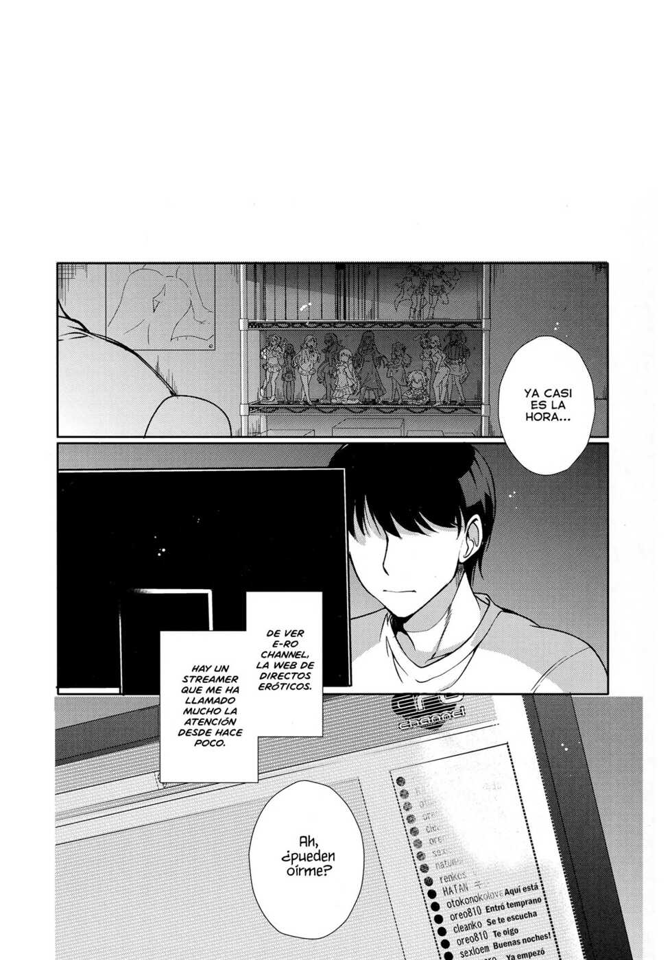 (C96) [downbeat (Kirimoto Yuuji)] Josou Haishinsha Ryoujoku ~Shojo Soushitsu Nama Haishin~ [Spanish] [Mely Scans] - Page 3