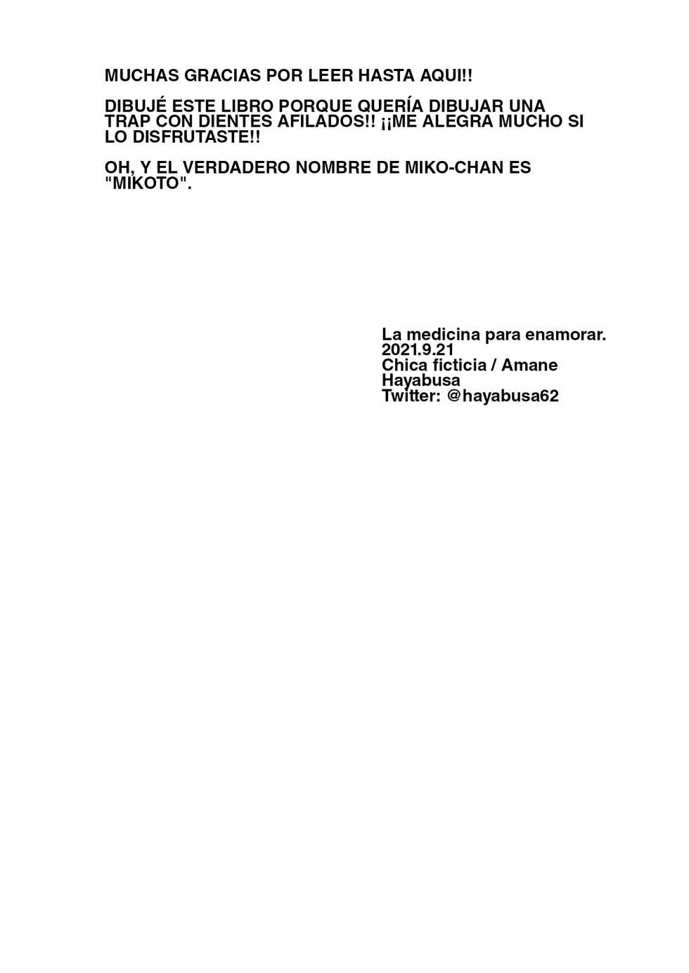 [Kaku Shoujo (Amane Hayabusa)] Koisuru Okusuri [Spanish] [Daisuki Trap] [Digital] - Page 18