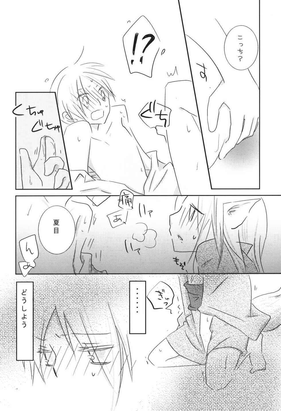 (C78) [Nanohanaan (Tomoe)] Kogitsune no Ongaeshi (Natsume's Book of Friends) - Page 17