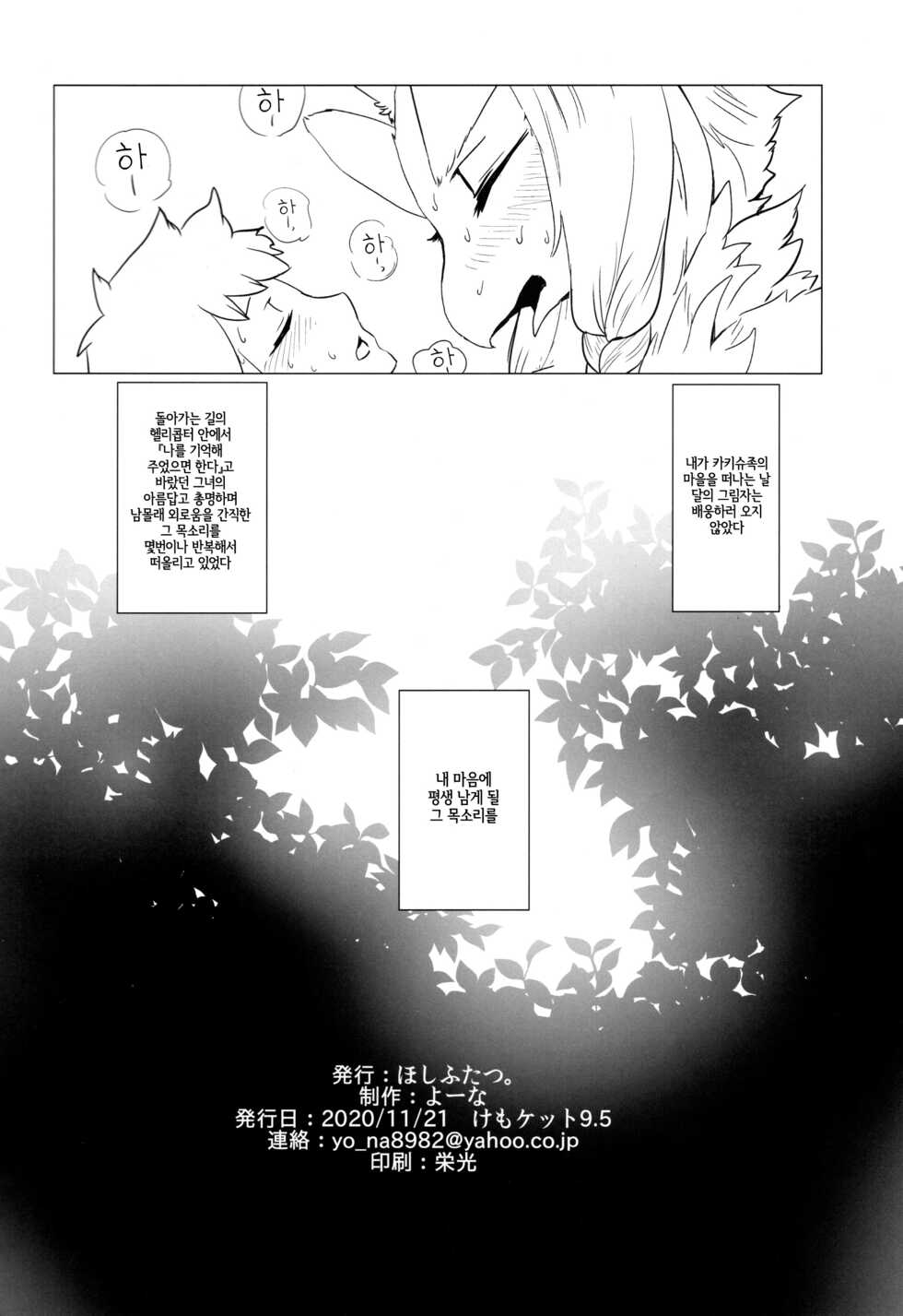 (Kemoket 9.5) [Hoshi Futatsu. (Yoo Oona)] Toaru Buzoku no Tsuioku [Korean] [LWND] - Page 18