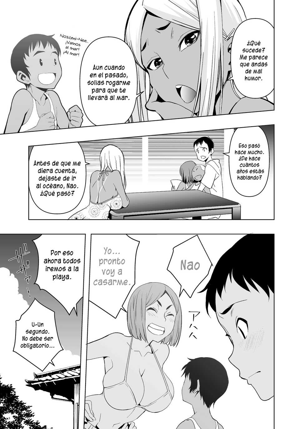 [Mama-san Ballet (Kanon)] Natsuyasumi, Yanmama no Oba to [Spanish] [SYLAR] - Page 4