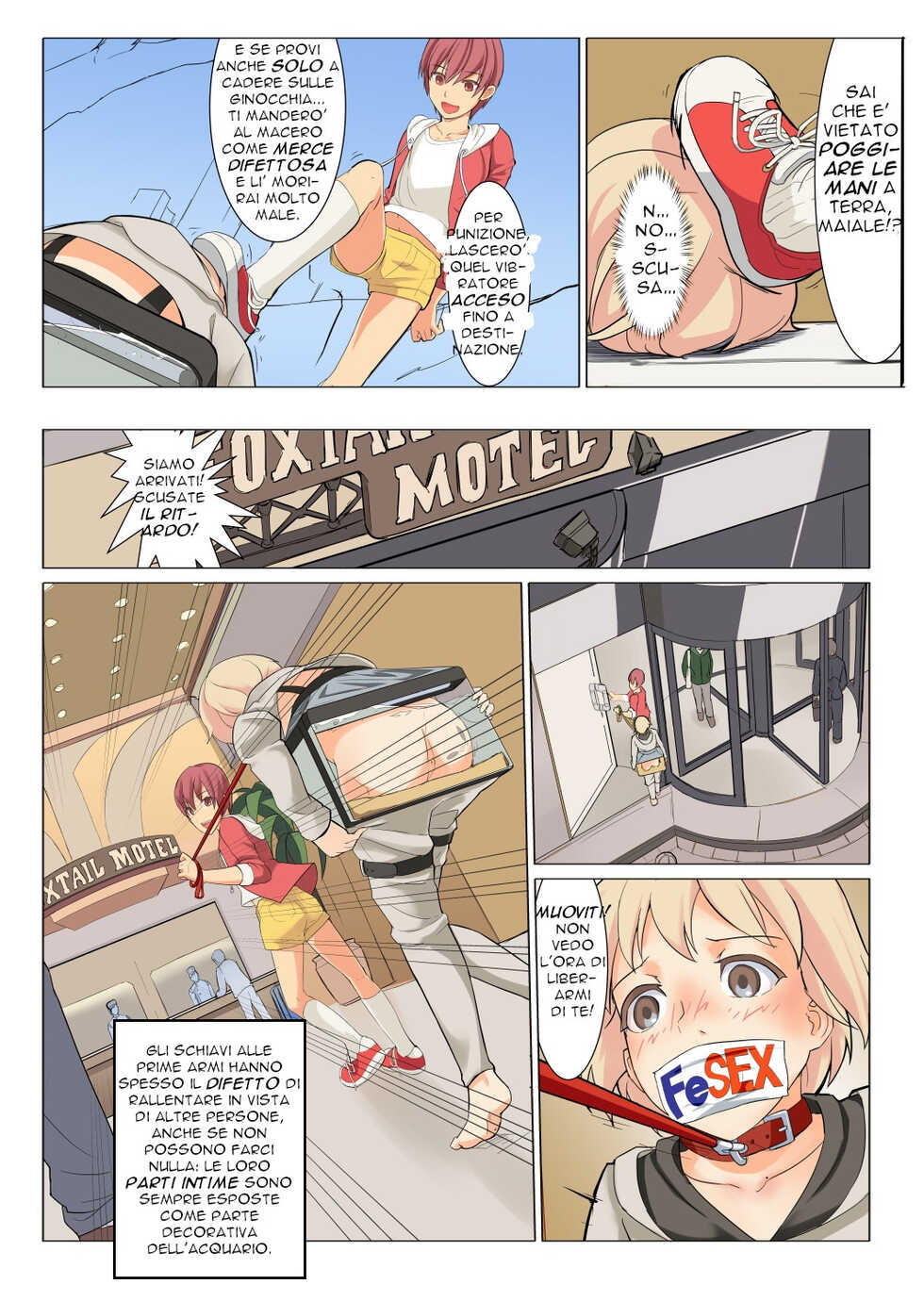 [Hakuyagen] Ningen Suisou Human Fish Tank [Italian] - Page 5