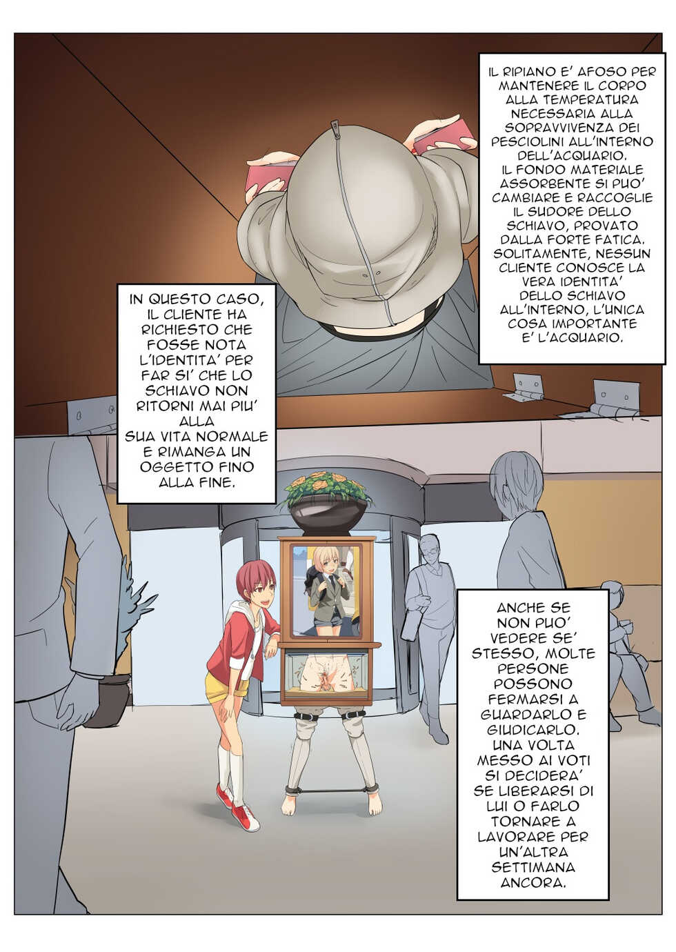 [Hakuyagen] Ningen Suisou Human Fish Tank [Italian] - Page 12