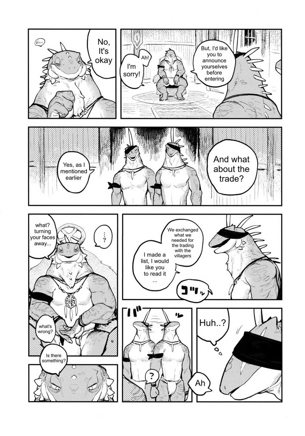 (Kemoket 10) [Rubber Cup Boys (INAX)] Tategami Ryuuzoku no Osa | Chief of the Iguana Clan [English] - Page 12