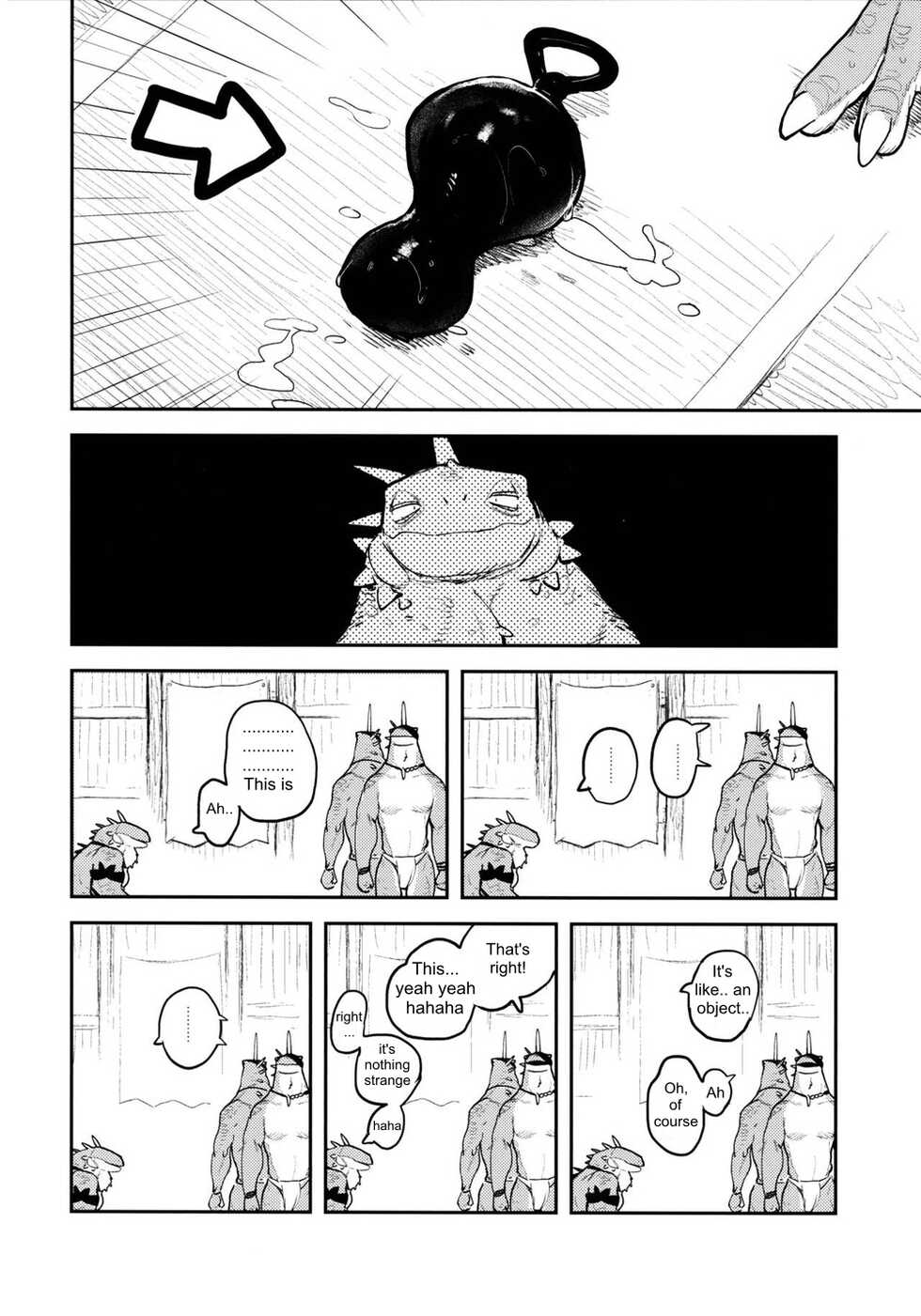 (Kemoket 10) [Rubber Cup Boys (INAX)] Tategami Ryuuzoku no Osa | Chief of the Iguana Clan [English] - Page 13