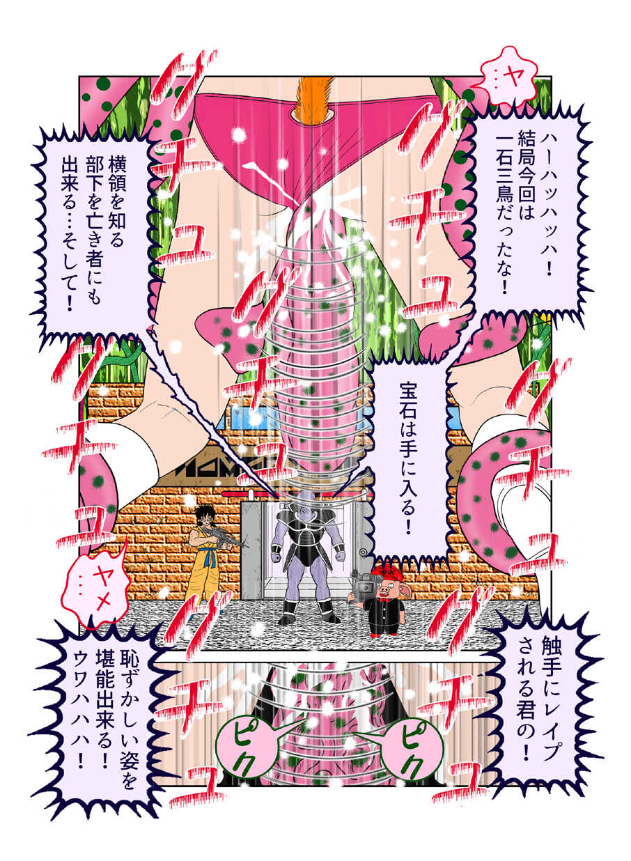 [riffle shuffle]Sawarite no Kuni Shippo no tsuita Sentoushuzoku (mesu) (Dragon Ball) - Page 27