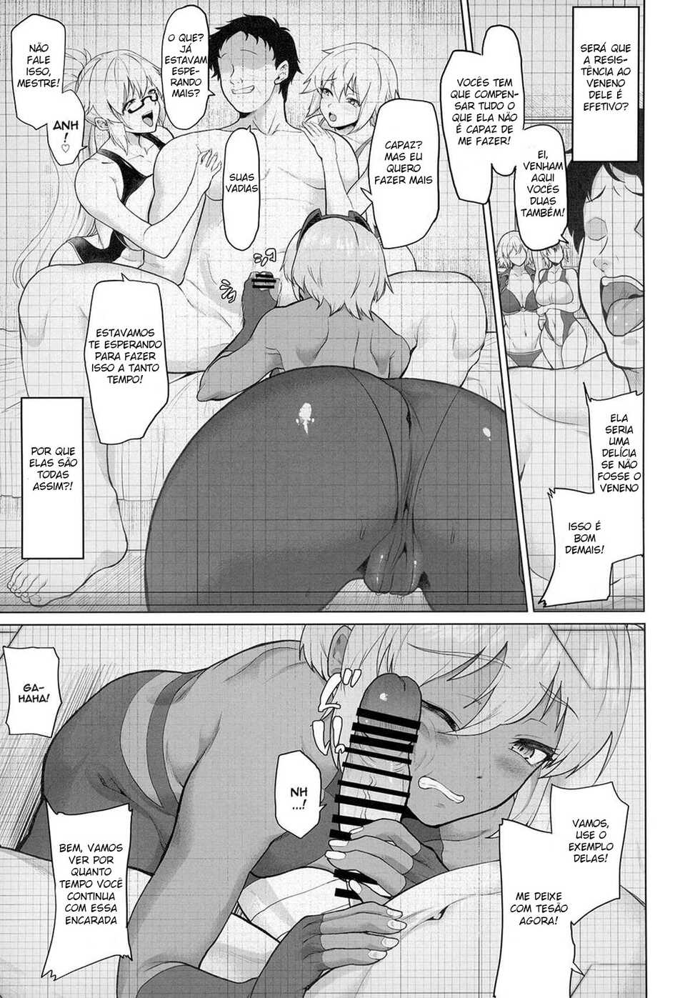 [Time-Leap (Aoiro Ichigou)] Shinrai Shita Kanojo ga Video no Naka de Miseru Itsumo to Chigau Mesu no Kao... | My Trusted Girlfriend Shows Me a New Look in a Video... The Look of a Slut (Fate/Grand Order) [Portuguese-BR] [Digital] - Page 6