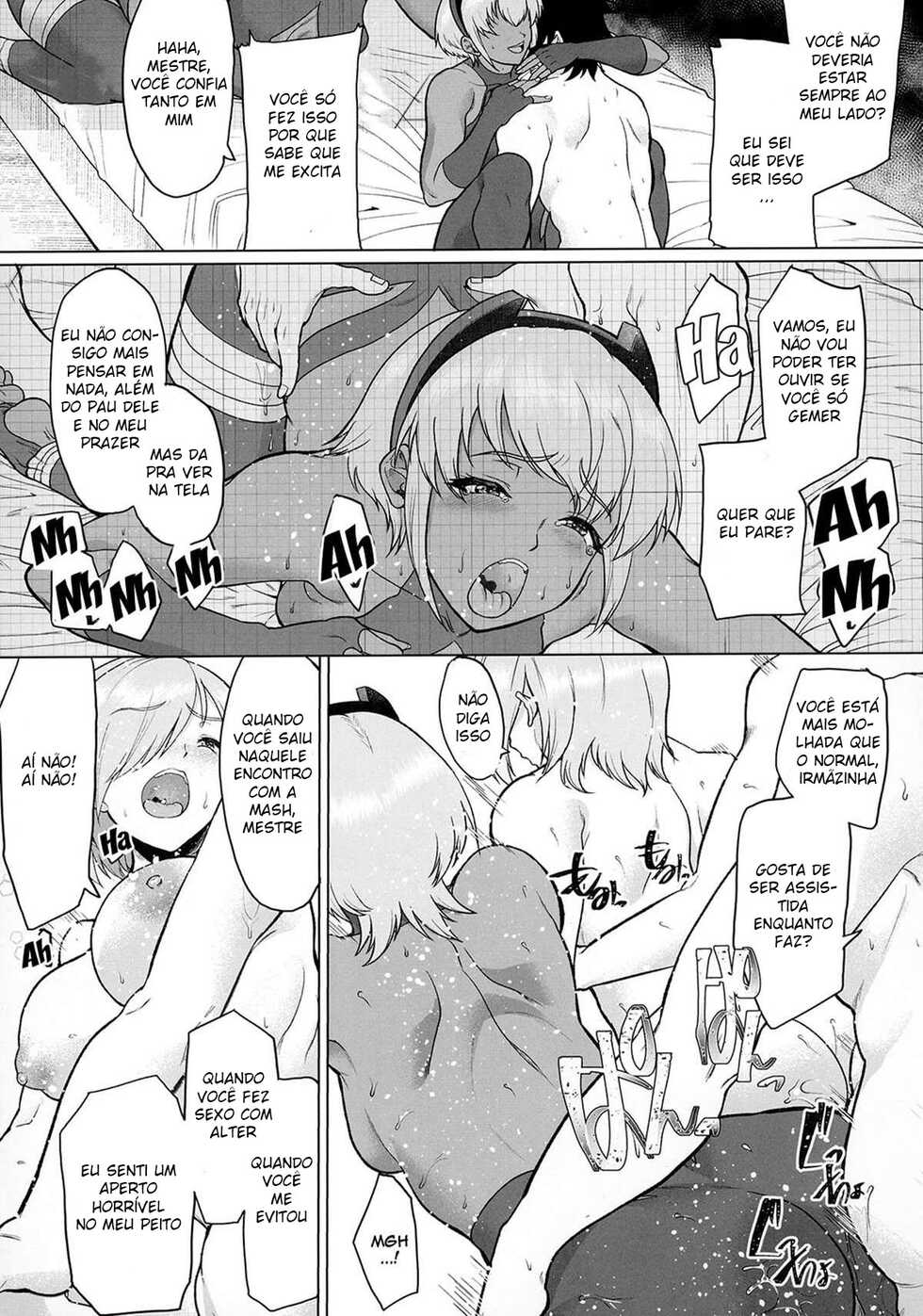 [Time-Leap (Aoiro Ichigou)] Shinrai Shita Kanojo ga Video no Naka de Miseru Itsumo to Chigau Mesu no Kao... | My Trusted Girlfriend Shows Me a New Look in a Video... The Look of a Slut (Fate/Grand Order) [Portuguese-BR] [Digital] - Page 36