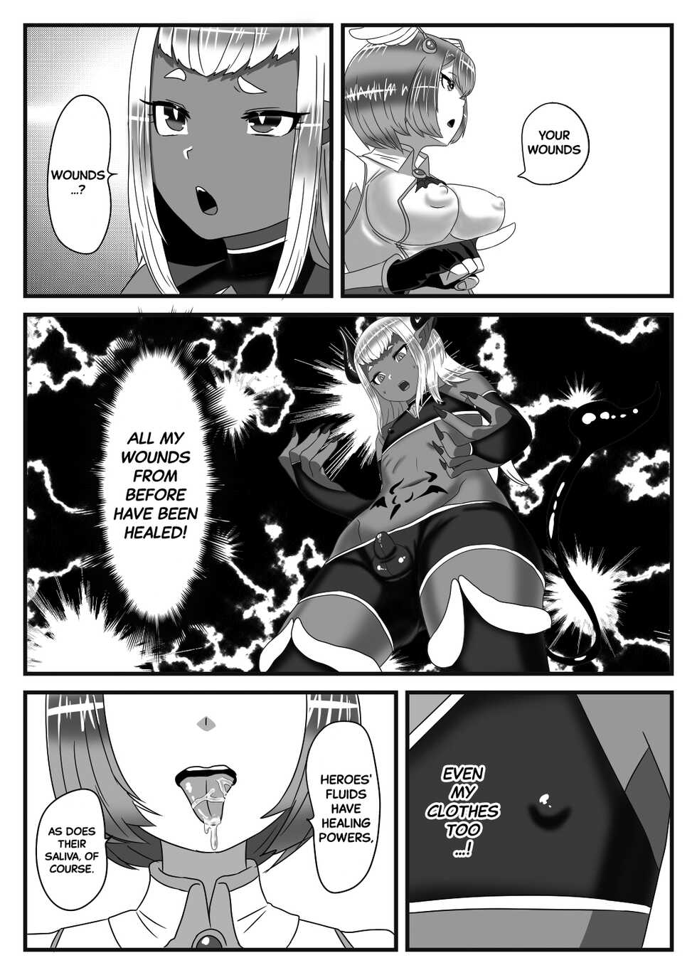 [Nitiniti Sowa (Apacchi)] Futanari Yuusha no Maou Rouraku | The Futanari Hero's Allurement of The Demon Lord [English] [Black Grimoires] - Page 14