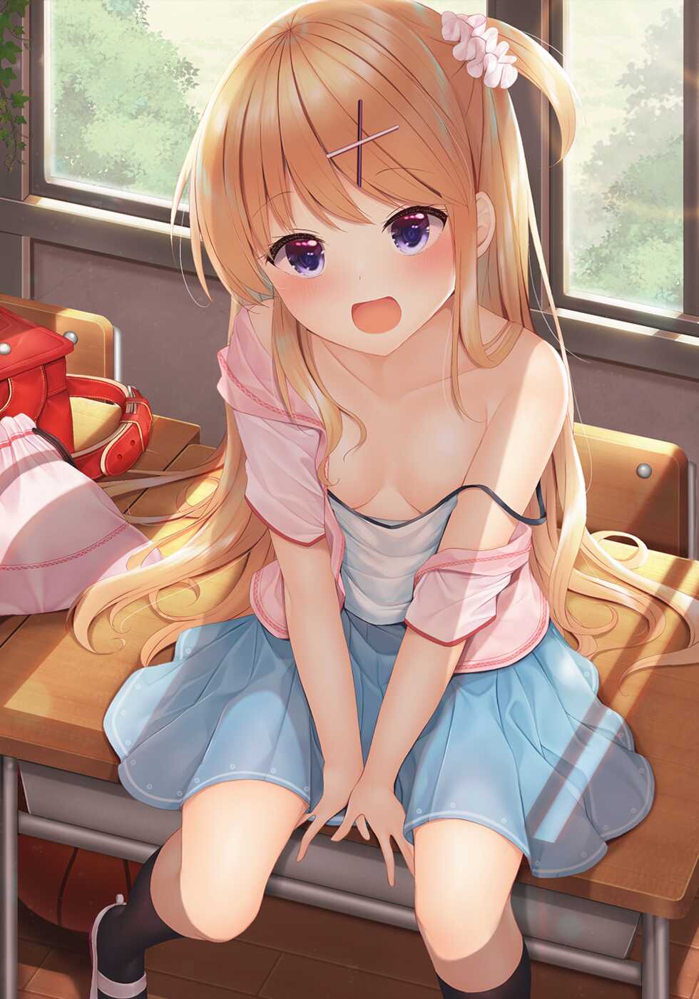 [Minato Ojitan] Karen JS-chan ga Hajimete no Onanie de Hageshiku Renzoku Zecchou! (Kiniro Mosaic) - Page 34