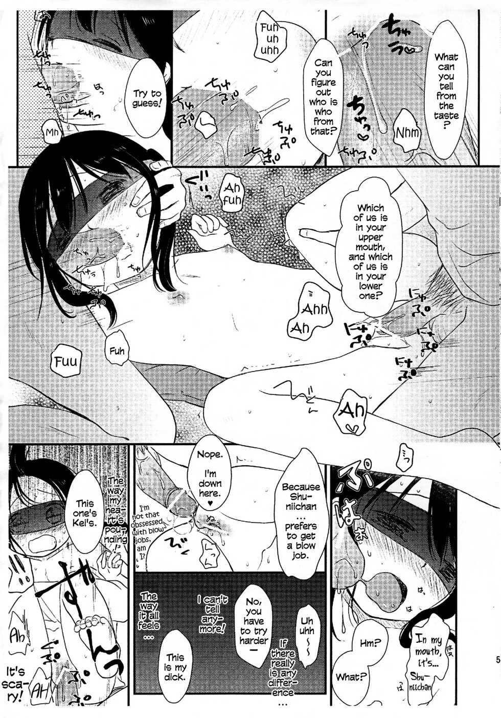 (COMITIA99) [Batsu freak (Kiyomiya Ryo)] Futari Jime Touch [English] - Page 5
