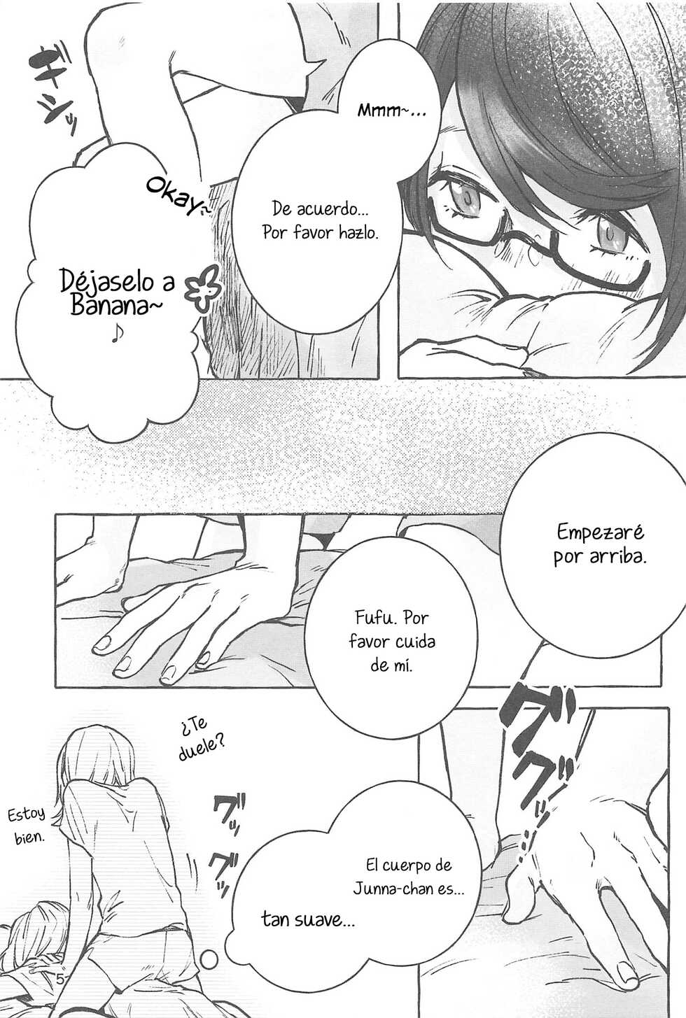 (Girls Love Festival 25) [chabochaboseinikuten (chabo)] manimani (Shoujo Kageki Revue Starlight) [Spanish] [Hotaru Editions] - Page 4