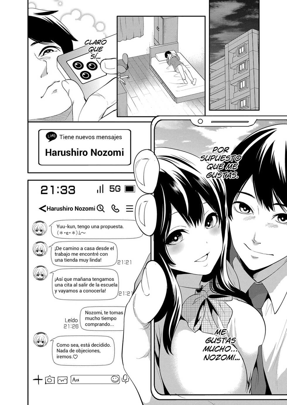 [Miyahara Ayumu] 100-Nichi-go ni netorareru kanojo Capítulo 01 (COMIC Mugen Tensei 2022-04) [spanish] [Digital] [Lust no Fansub] - Page 8