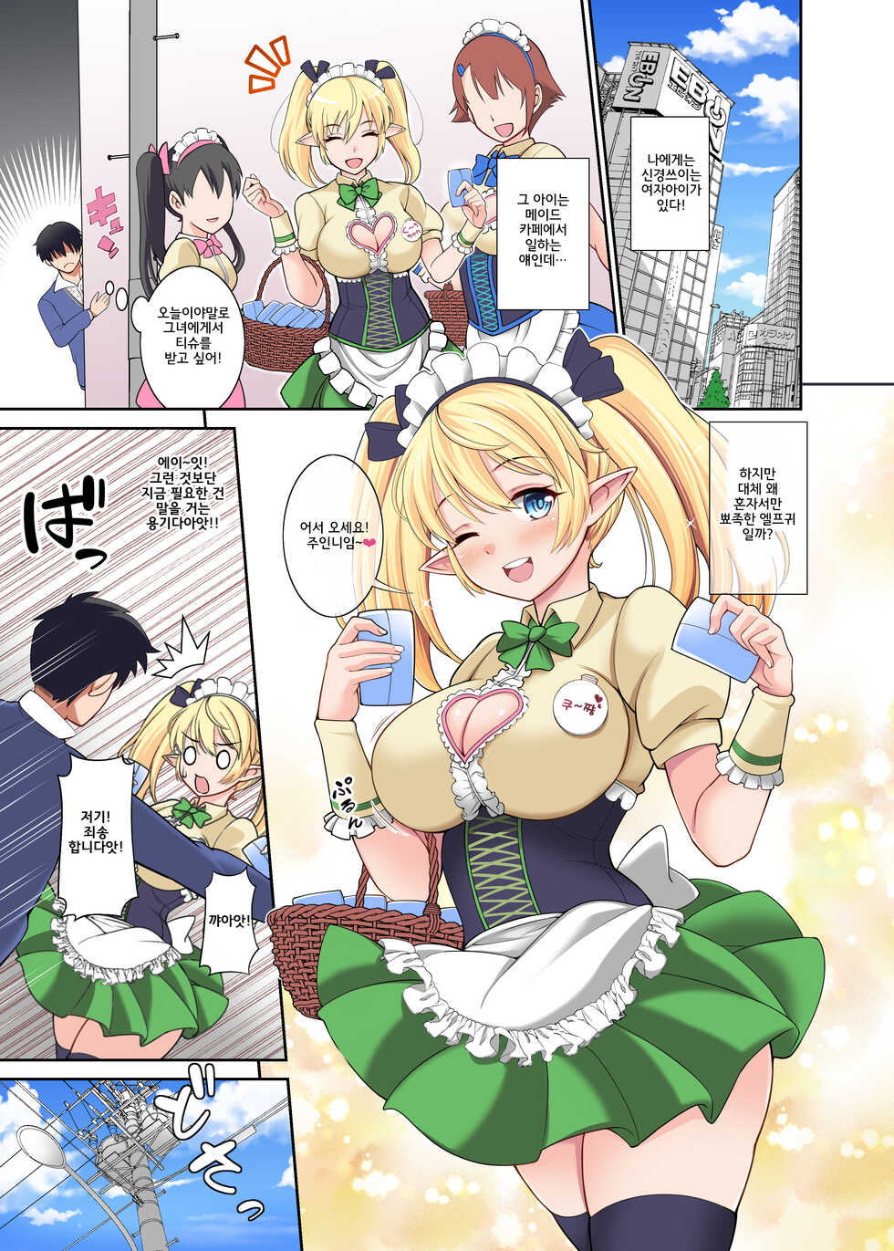[Kurokoya (Shikigami Kuroko)] Akiba-kei Maid Elf Nokuu-chan | 아키바계 메이드 엘프의 쿠ㅡ짱 [Korean] [Digital] - Page 3