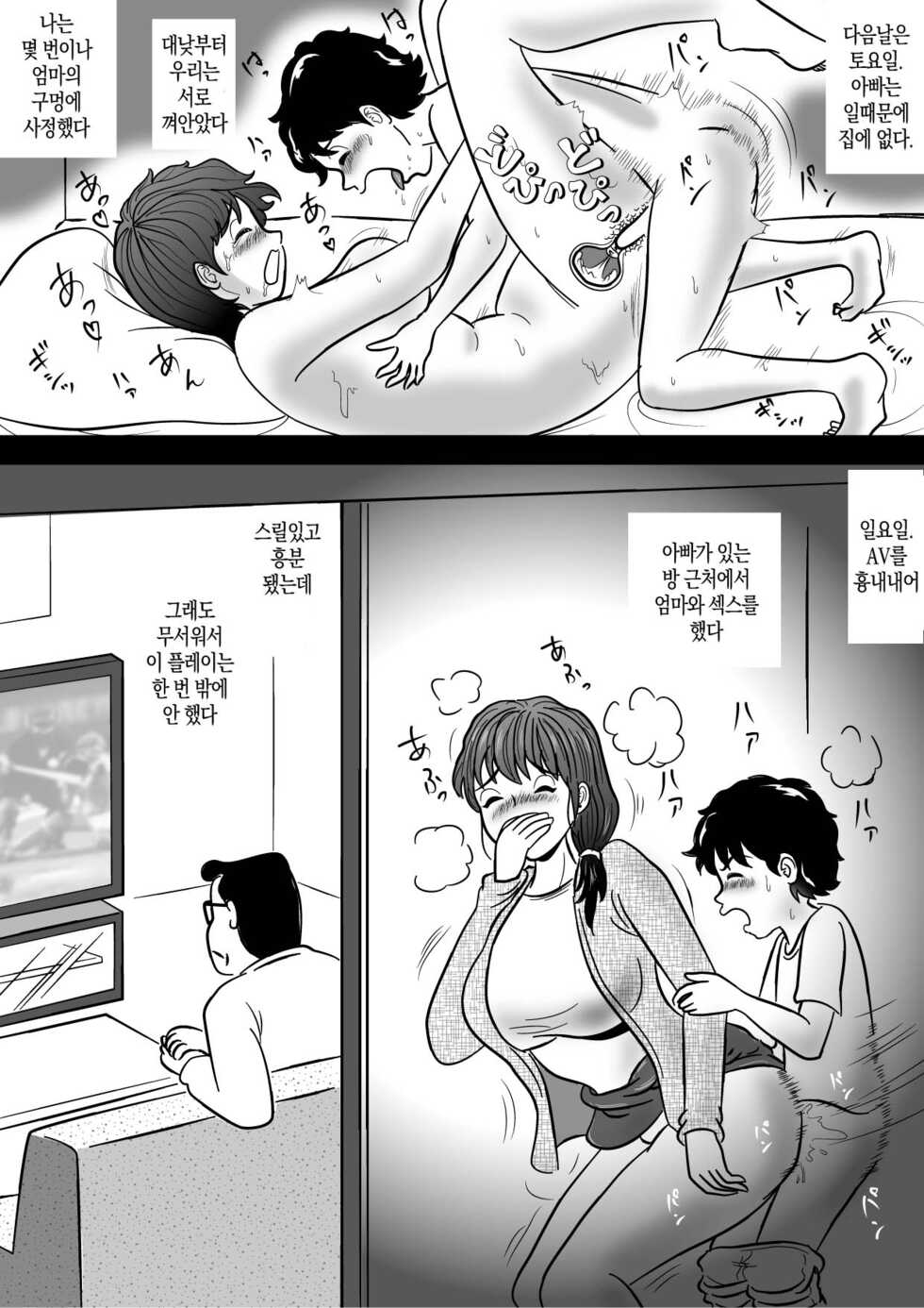 [Momoziri Hustle Dou] Boku ga 3-kagetsu Kakete Kaa-san o Otoshita Hanashi | 내가 3개월 걸려서 엄마를 함락시킨 이야기 [Korean] [팀 마스터] - Page 22