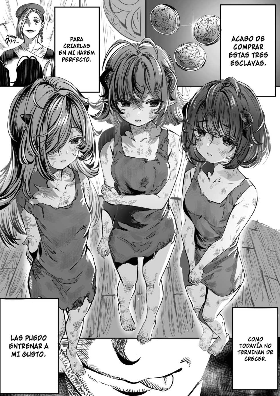 [Alde Hyde] Dorei o Choukyou shite Harem Tsukuru | Entrenando esclavas para hacer un harem 1-7 [Spanish] - Page 1