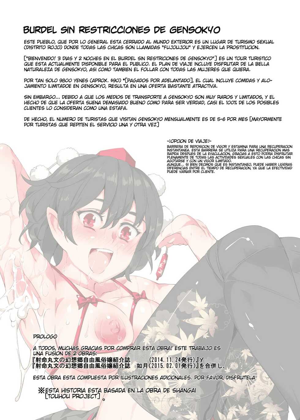 (Kouroumu 11) [Nyuu Koubou (Nyuu)] Jiyuu Fuuzoku Gensoukyou Fullcolor (Touhou Project) [Spanish] - Page 3