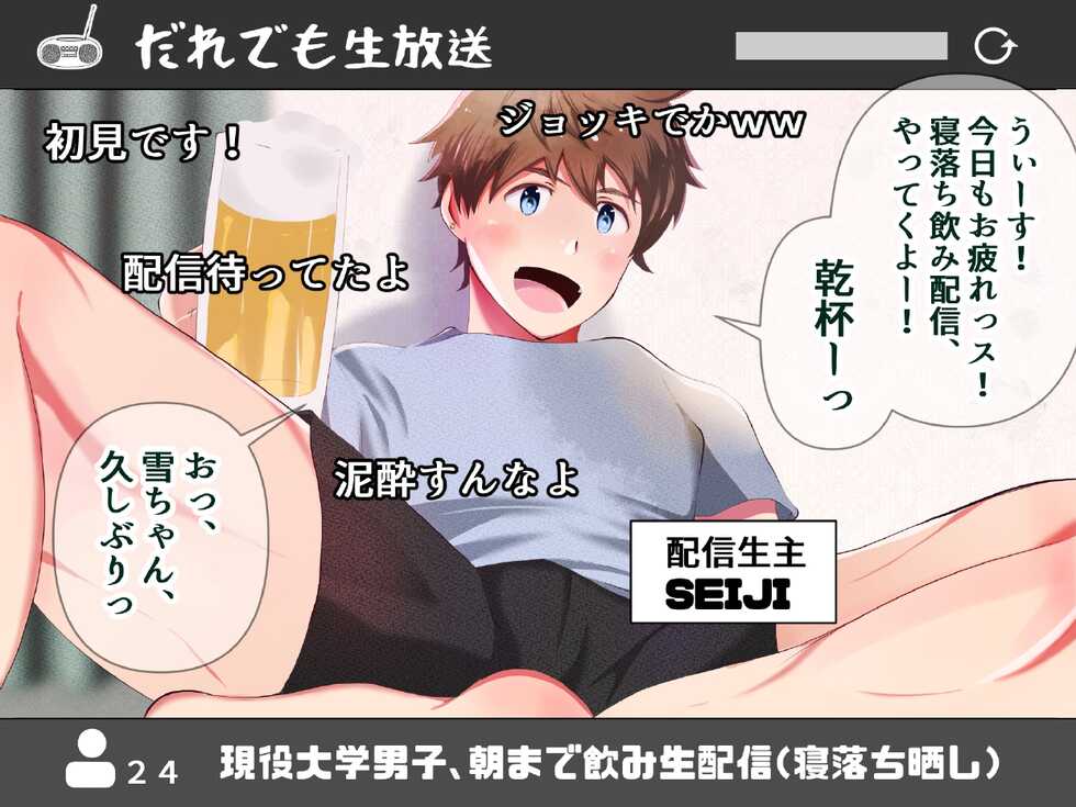 [Otoko no saimin fechiya san] Nama haishin × saimin × onani - Page 2