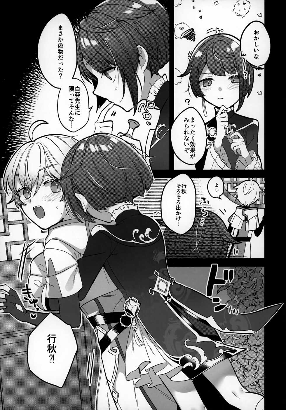 (Chojin no Eichi 2022) [Kuensan1350 (Kusothumu)] Potion Study Shippaidan (Genshin Impact) - Page 8