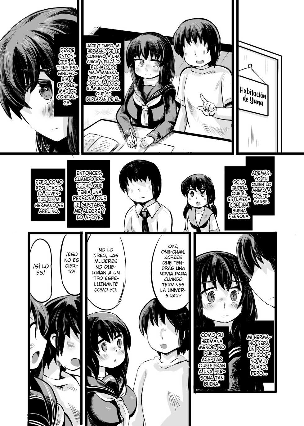 [14cm (Gao)] Onii-chan no Josei Kyoufushou wa Watashi ga Naosundakarane! | iCurando la ginofobia de mi onii-chan! [Spanish] [Hellsing Scans] - Page 5