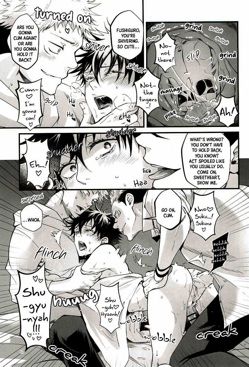 [Jurei no Mori (Ayame)] Ore ga Okorenai Riyuu | The reason I can’t be mad (Jujutsu Kaisen) [English] [Nonsense Group HQ] - Page 17