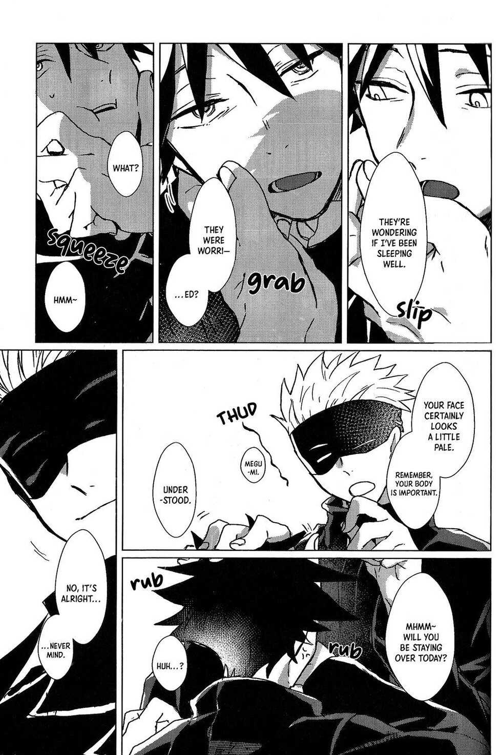 (Yougen 8) [Seichotsuu (Sarae)] Spicy Spider Caramel Melt (Jujutsu Kaisen) [English] [Nonsense Group HQ] - Page 5