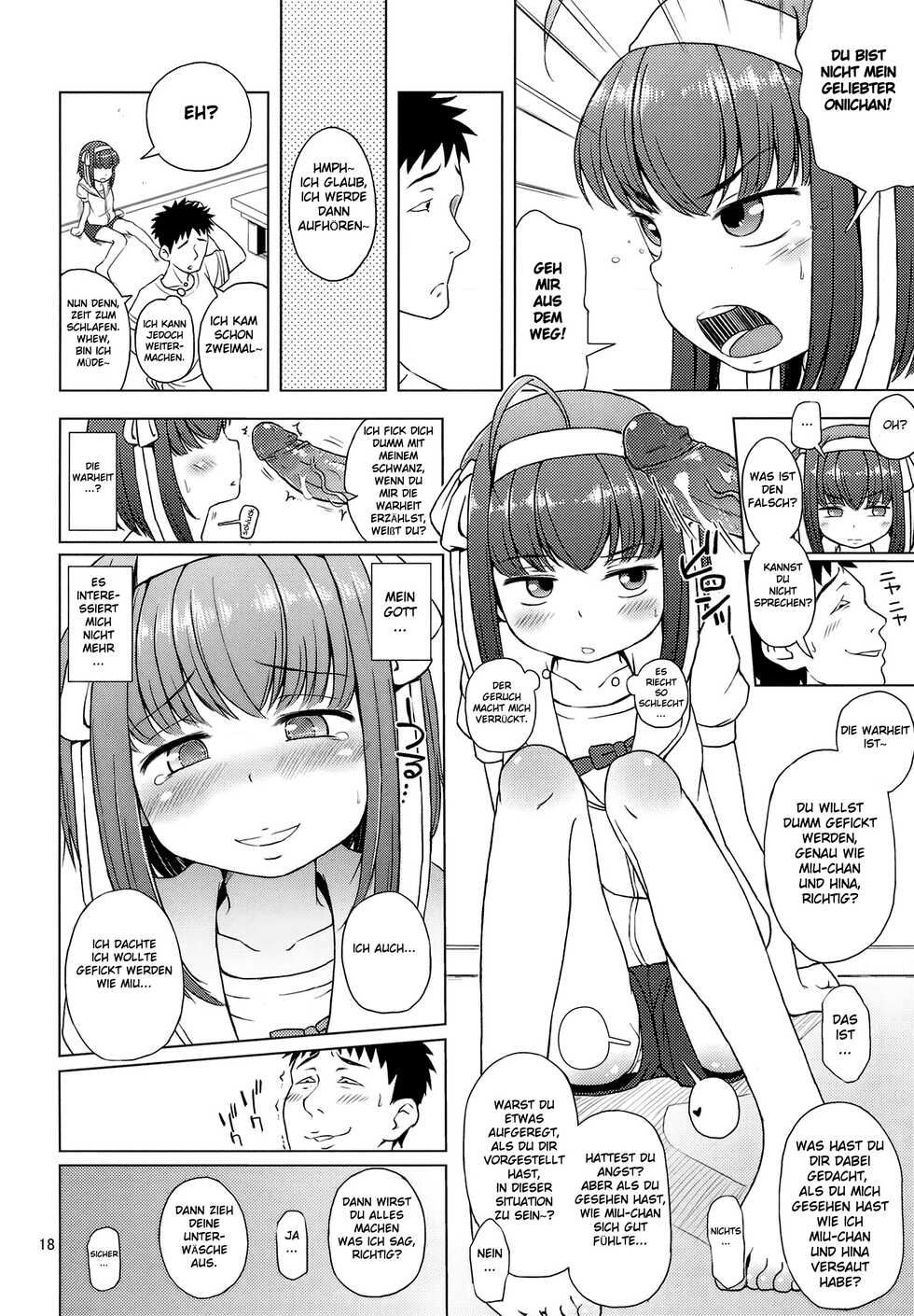 (C82) [Hitsuji Drill (Ponpon Itai)] Oitan Dae? (Papa no Iu Koto wo Kikinasai!) [German] - Page 19