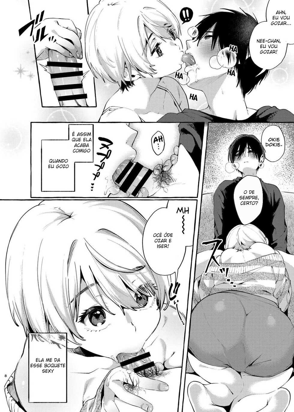 [Konoshiro Shinko (Yamagara Tasuku, Karasuma Yayoi)] Muchi Ane -Sei ni Utoi Onee-san- | Irmã☆Inocente -Minha Onee-chan não sabe nada de sexo- [Portuguese-BR] [DiegoVPR] [Digital] - Page 7