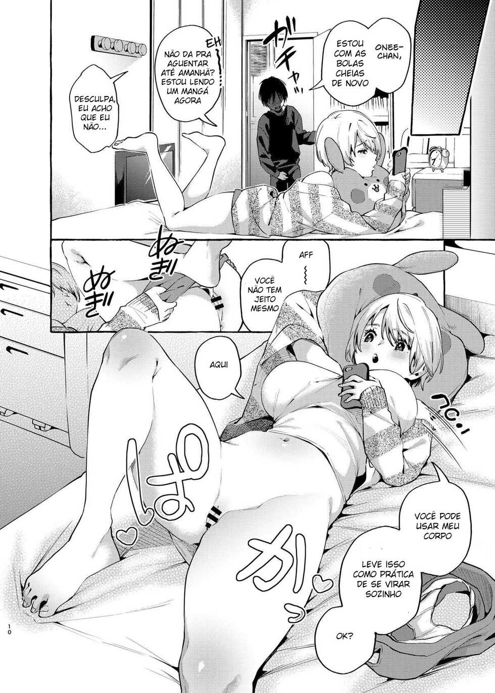 [Konoshiro Shinko (Yamagara Tasuku, Karasuma Yayoi)] Muchi Ane -Sei ni Utoi Onee-san- | Irmã☆Inocente -Minha Onee-chan não sabe nada de sexo- [Portuguese-BR] [DiegoVPR] [Digital] - Page 9