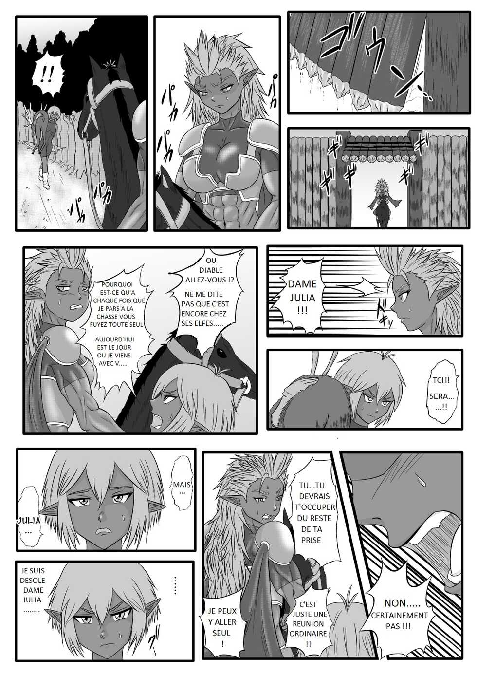[Tick (Tickzou)] Kusuguri Goumon Taikyuu Hon ~Dark Elf Sokkin Hen~ | Tickling Torture Endurance Book ~Dark Elf Entourage~ [French] - Page 4