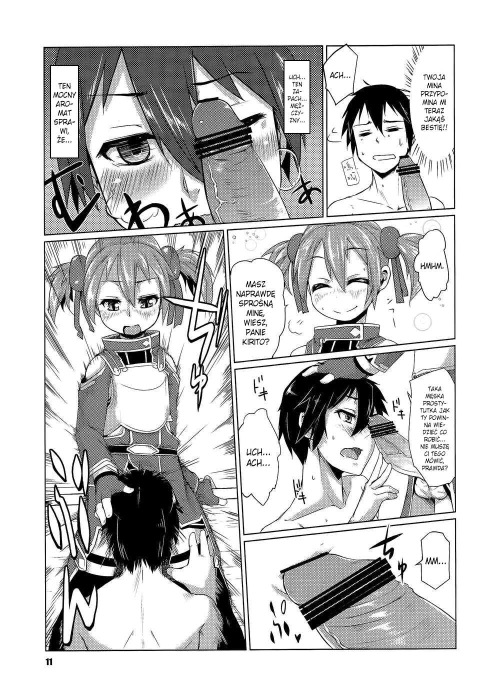 (C83) [Shichimen Soka (Sexyturkey)] Silica-chan ni Oshiri Ijirareru Hon | Silica-chan Playing With Your Butt Book (Sword Art Online) [Polish] [Phonenix-Scans] - Page 11
