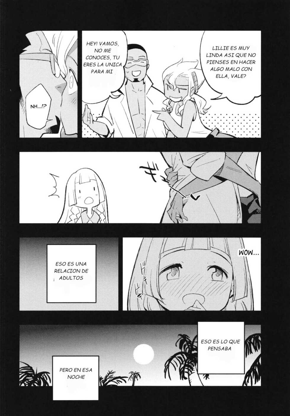 (COMIC1☆13) [Shironegiya (miya9)] Hakase no Yoru no Joshu. (Pokémon Sun and Moon) [Spanish] - Page 5