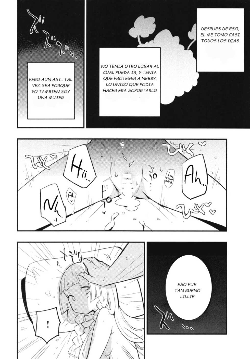 (COMIC1☆13) [Shironegiya (miya9)] Hakase no Yoru no Joshu. (Pokémon Sun and Moon) [Spanish] - Page 7